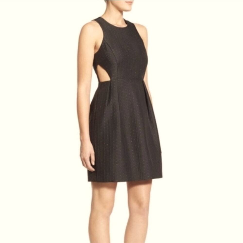 Madewell Nightfall Jacquard Cut Out Sleeveless Dress 4